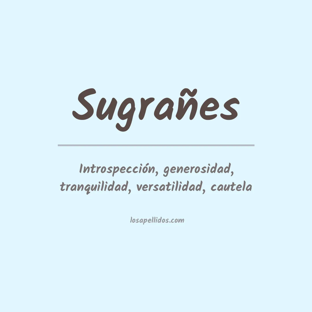 Apellido Sugrañes