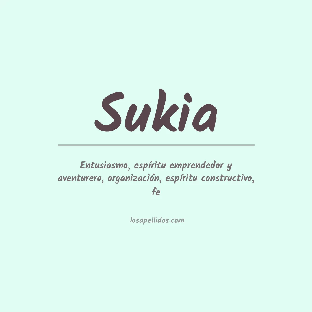 Apellido Sukia