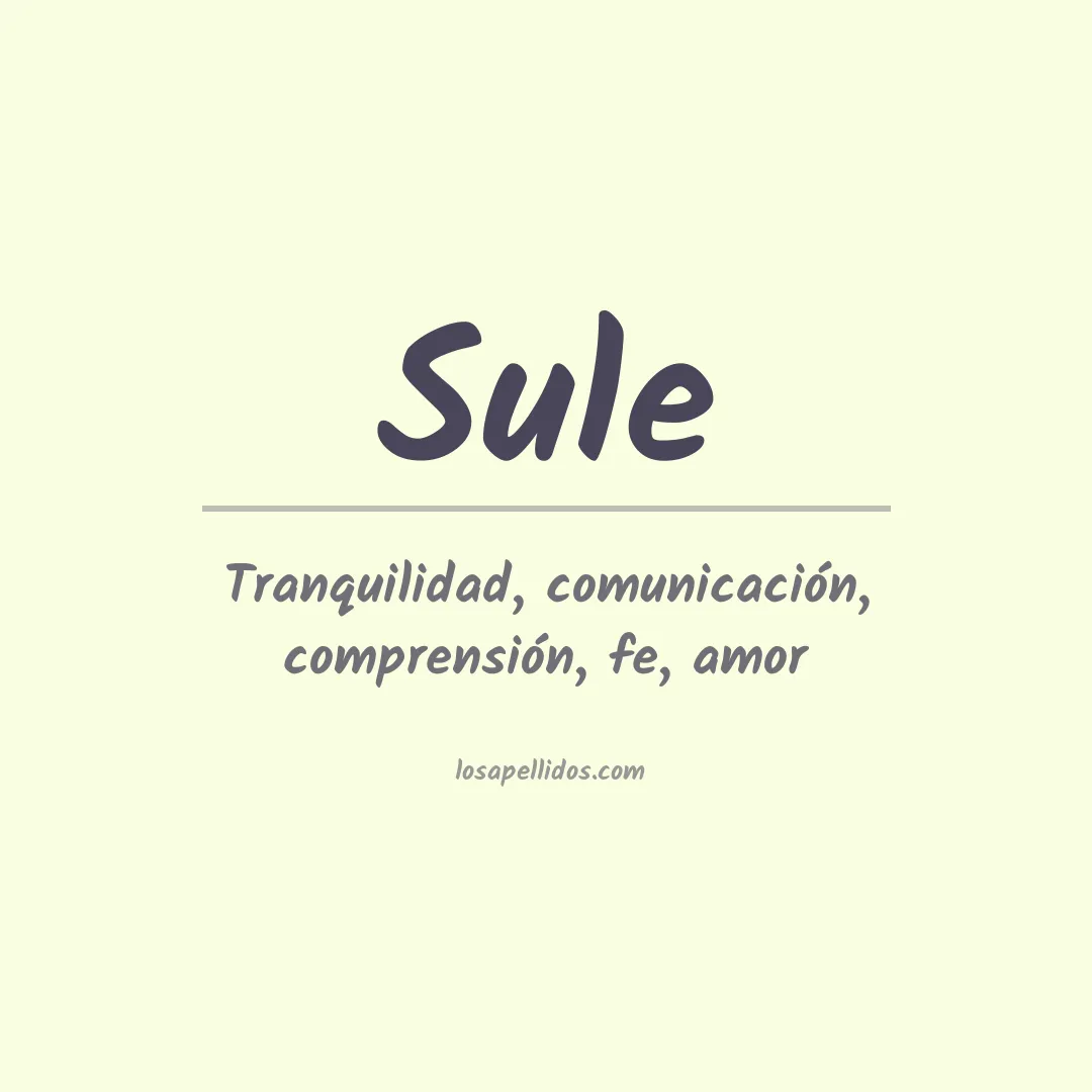 Apellido Sule