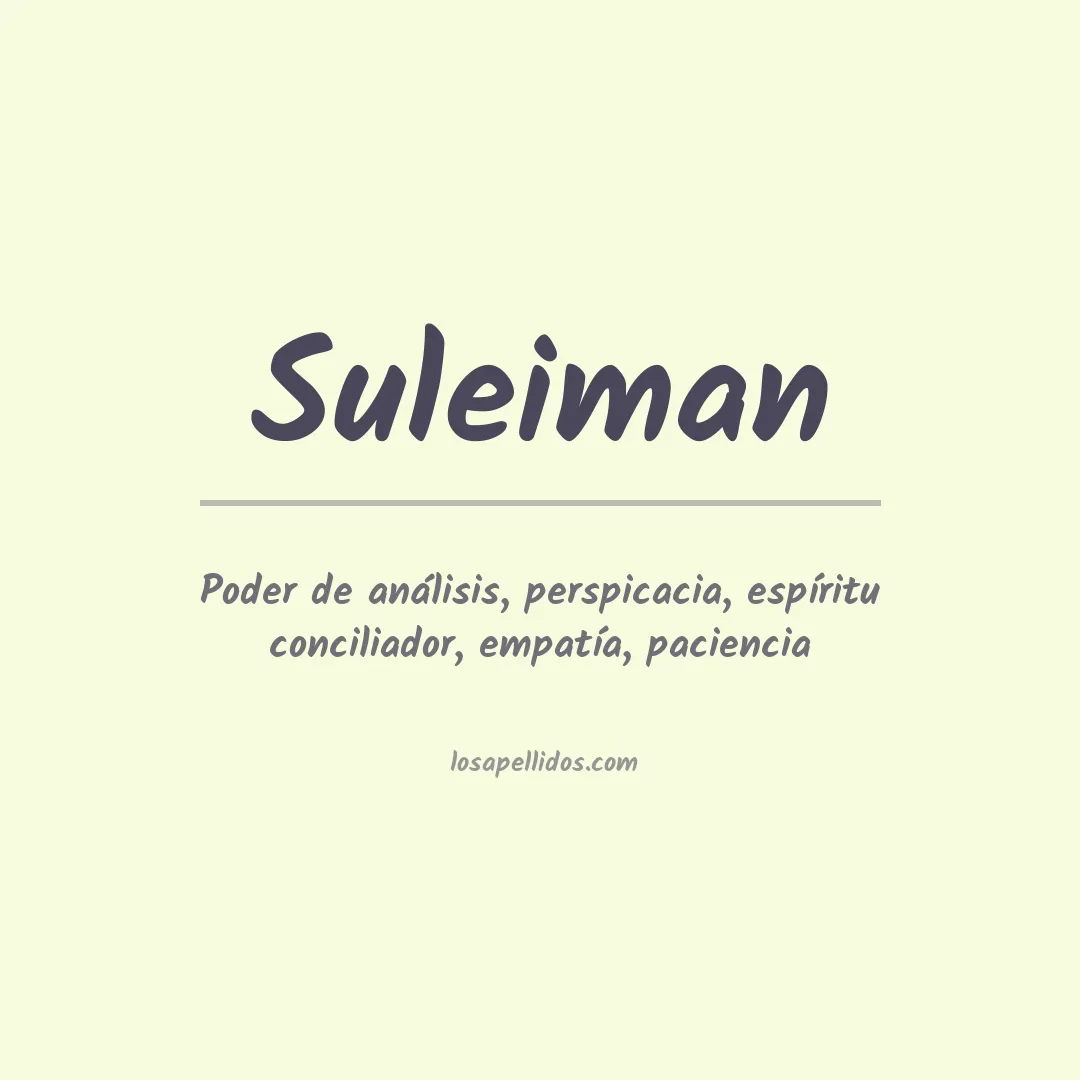 Apellido Suleiman