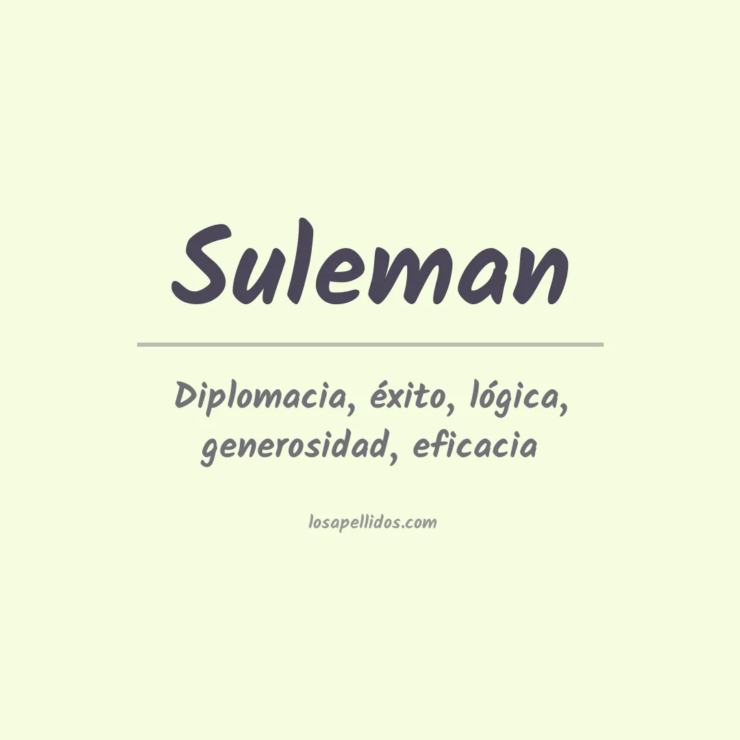 Apellido Suleman