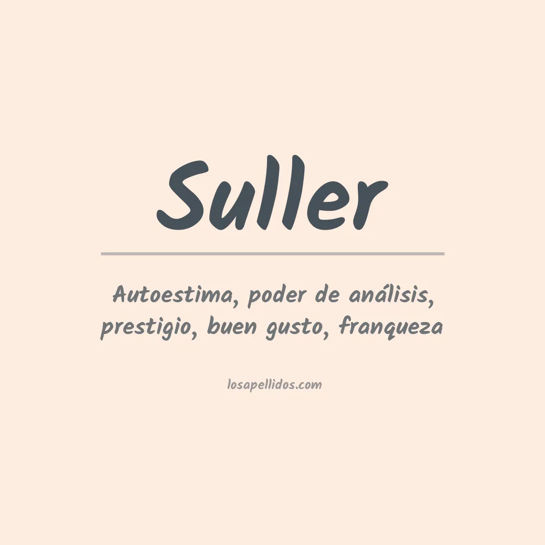 Apellido Suller
