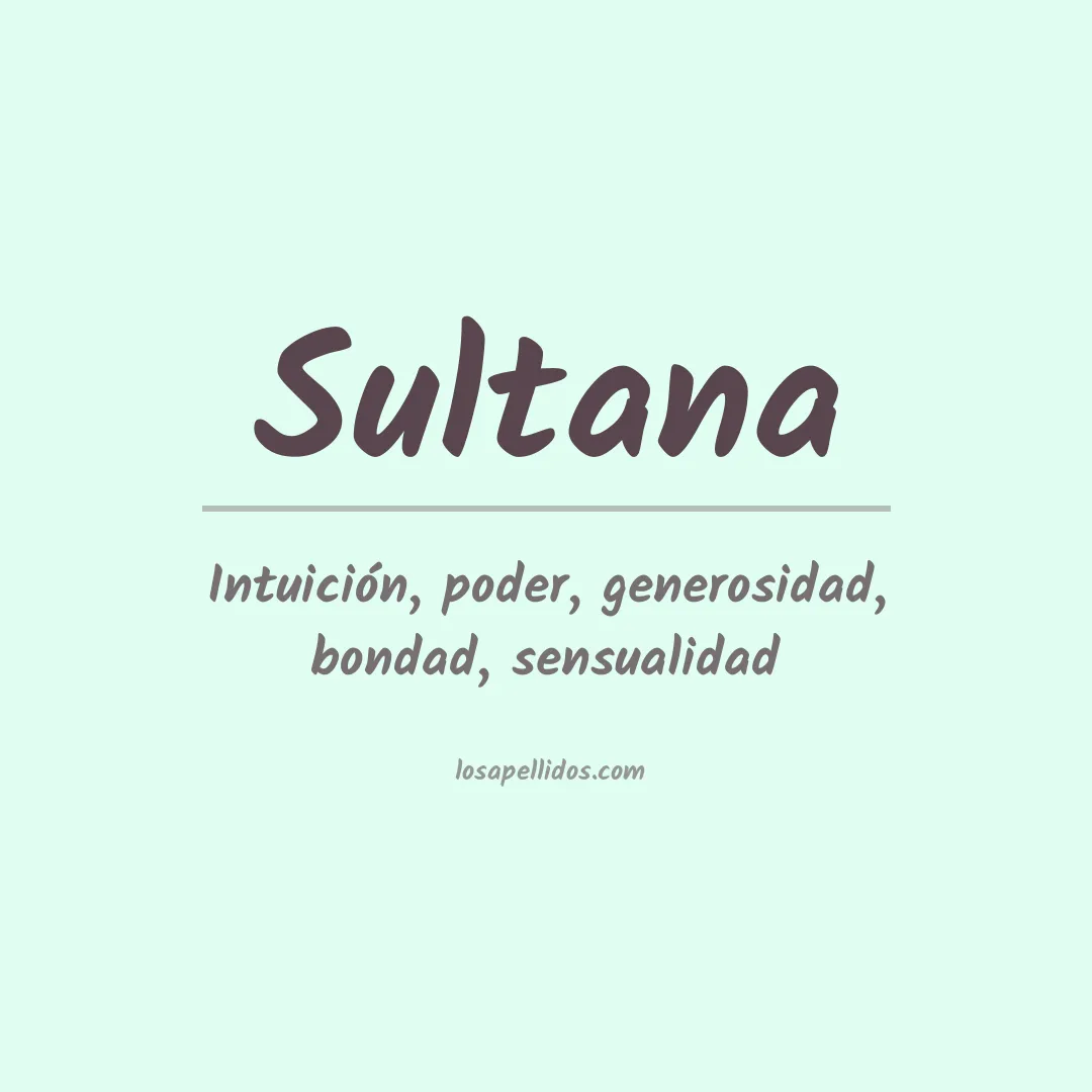 Apellido Sultana