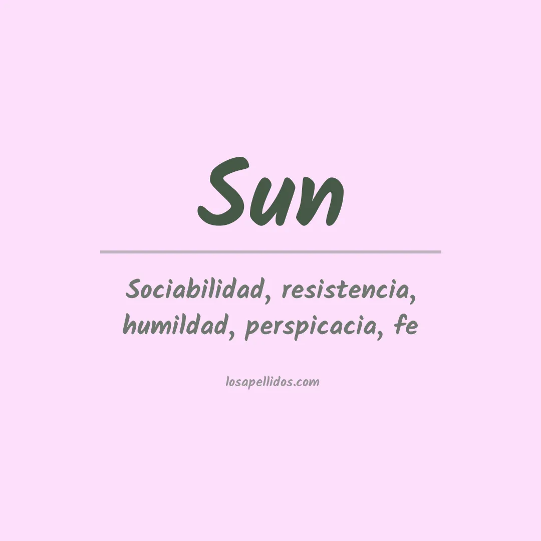 Apellido Sun