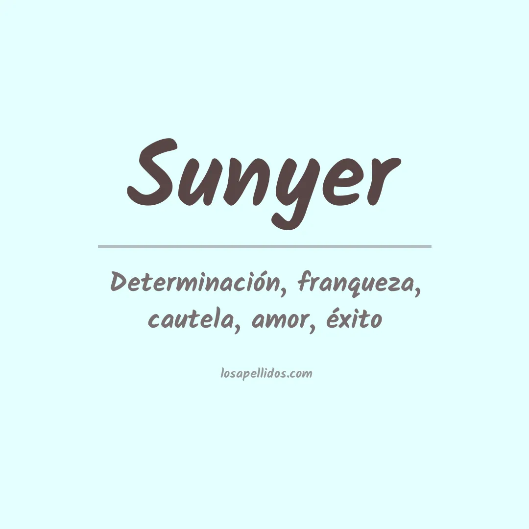 Apellido Sunyer