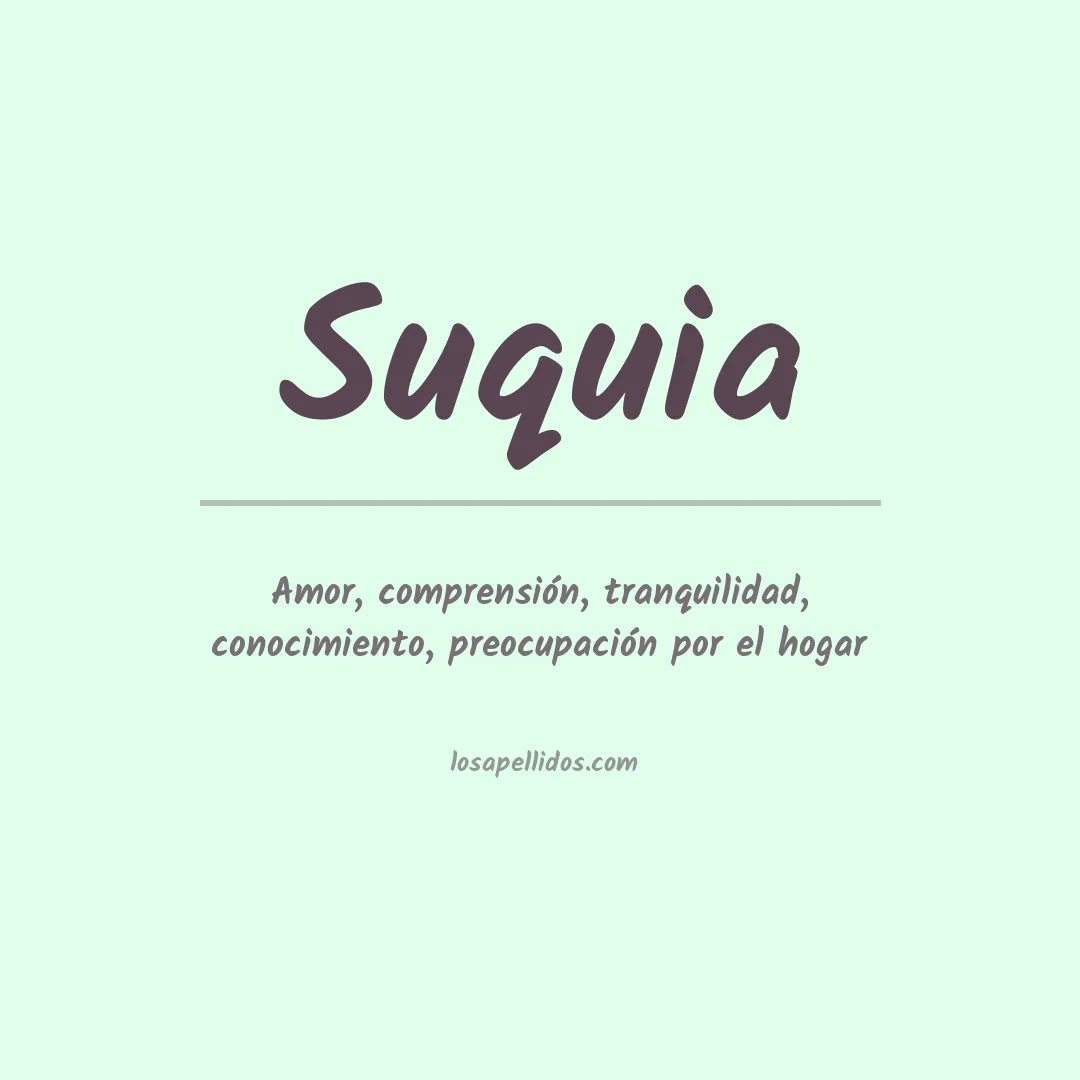Apellido Suquia