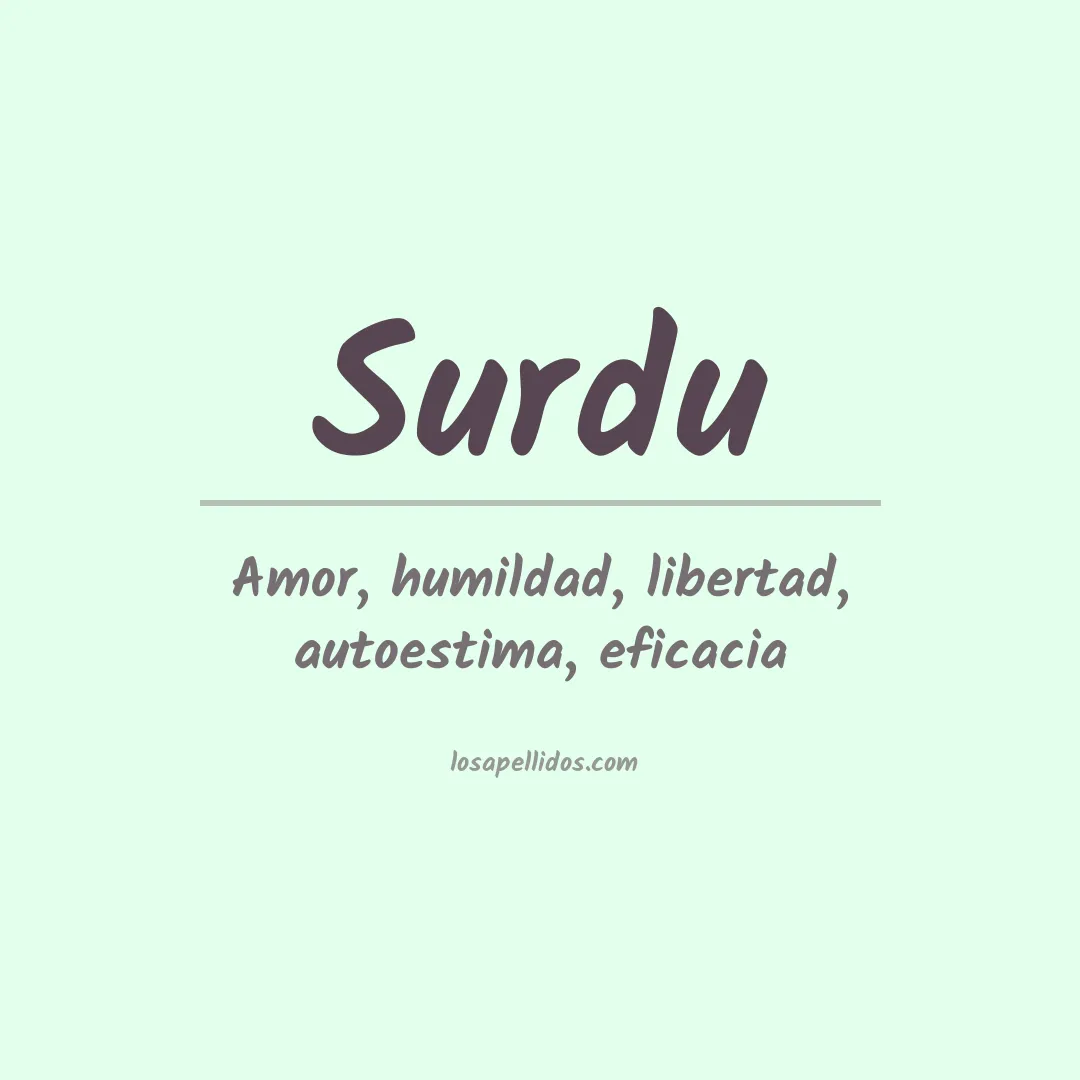 Apellido Surdu