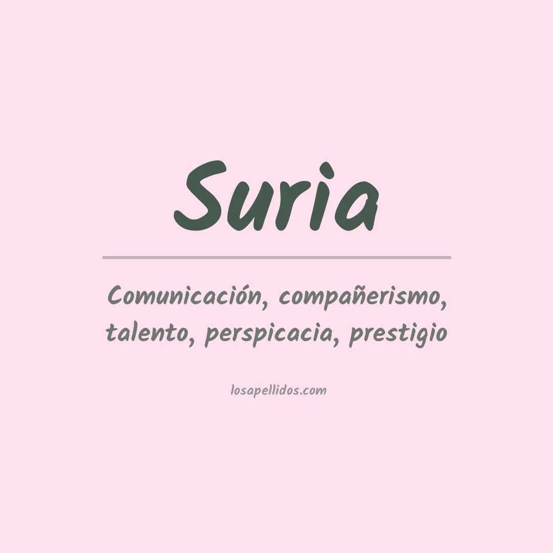Apellido Suria