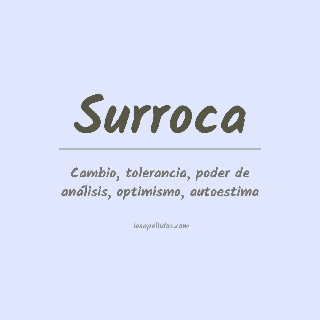 Apellido Surroca