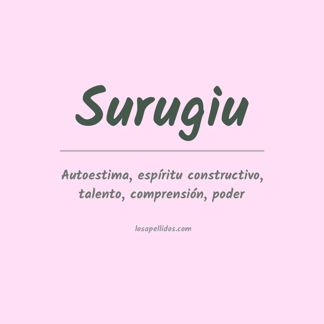 Apellido Surugiu