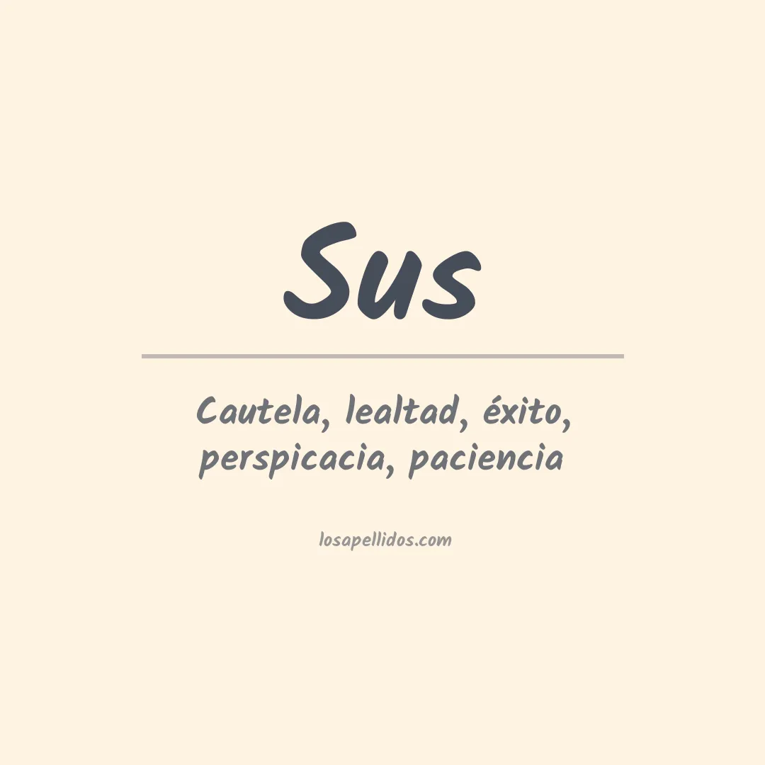 Apellido Sus