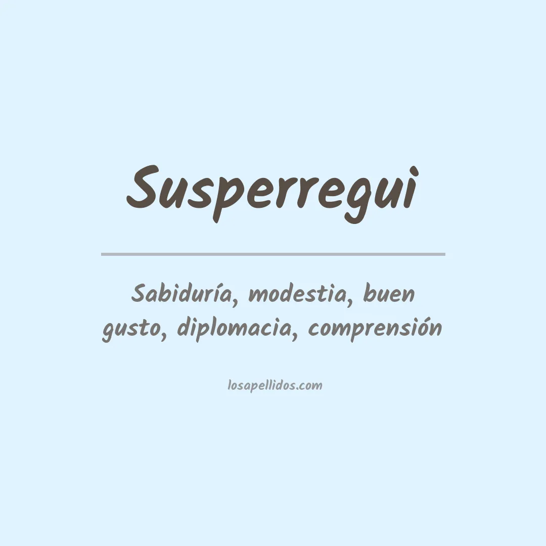 Apellido Susperregui