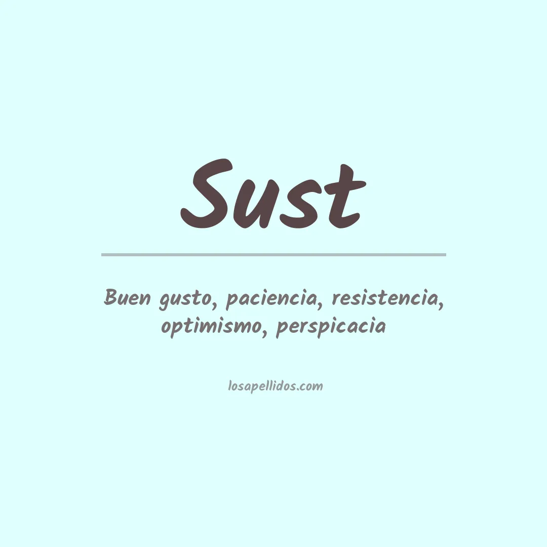 Apellido Sust