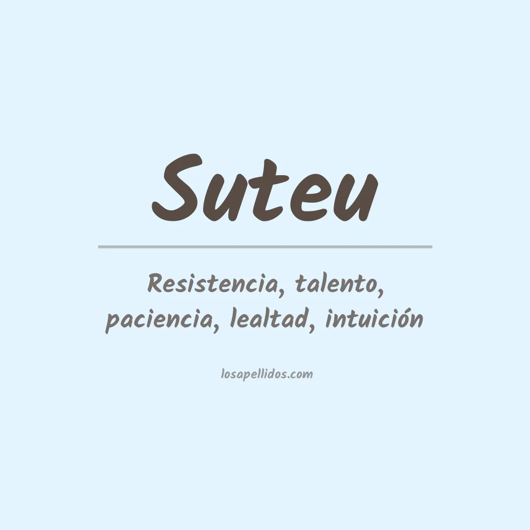 Apellido Suteu