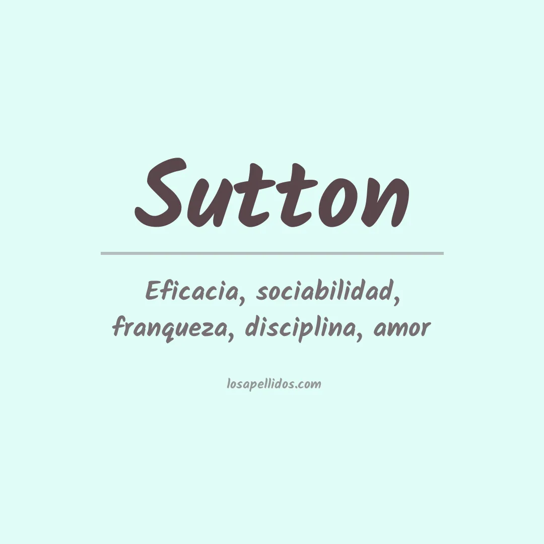 Apellido Sutton