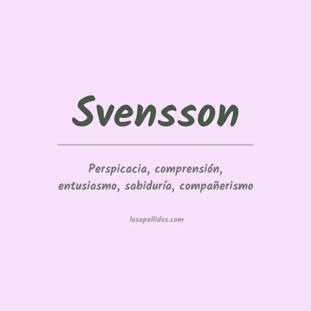 Apellido Svensson