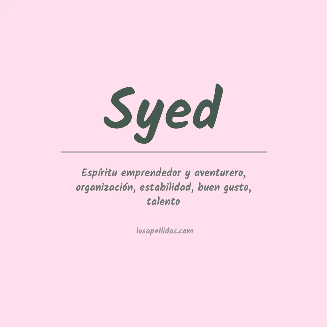 Apellido Syed