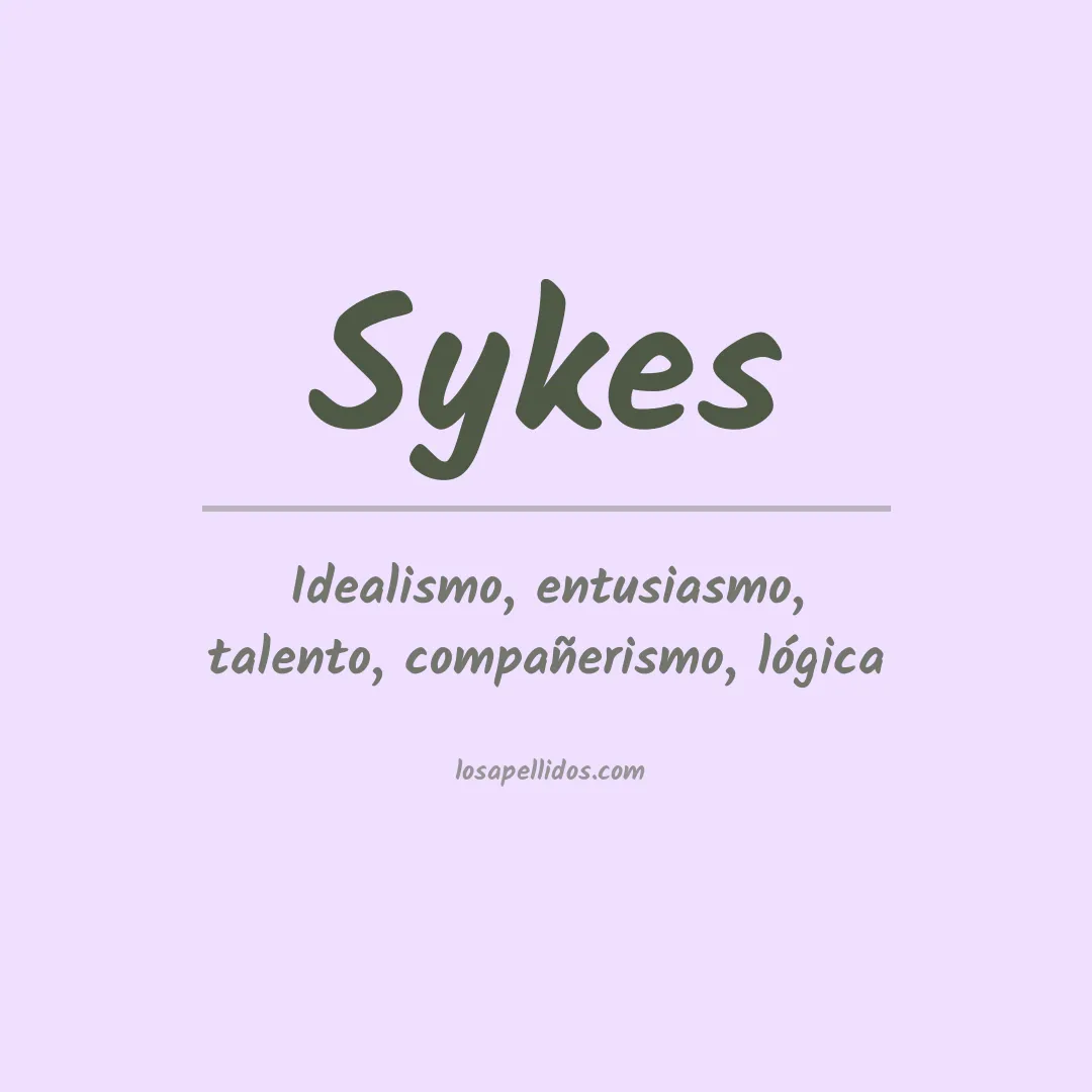 Apellido Sykes