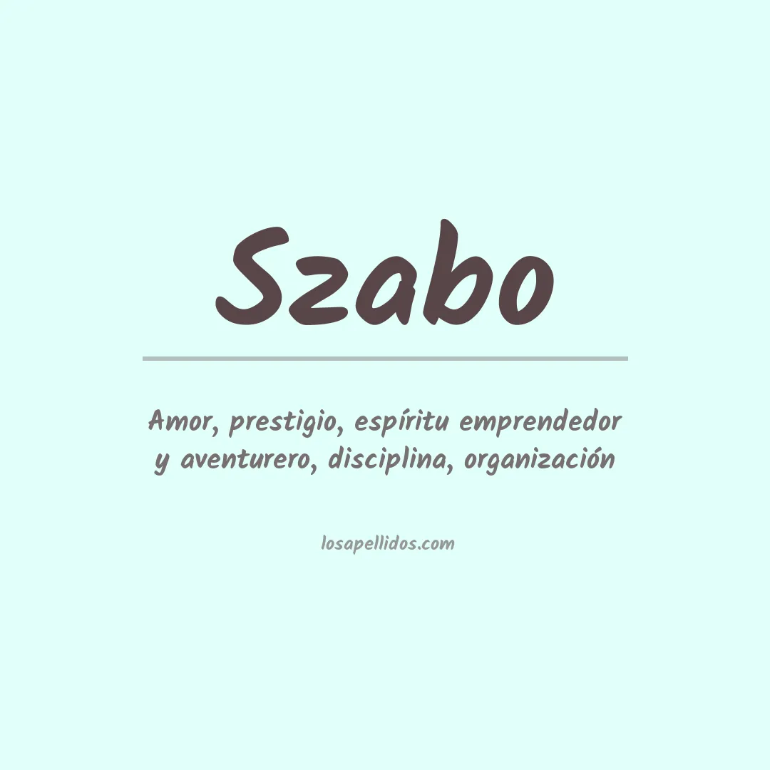 Apellido Szabo