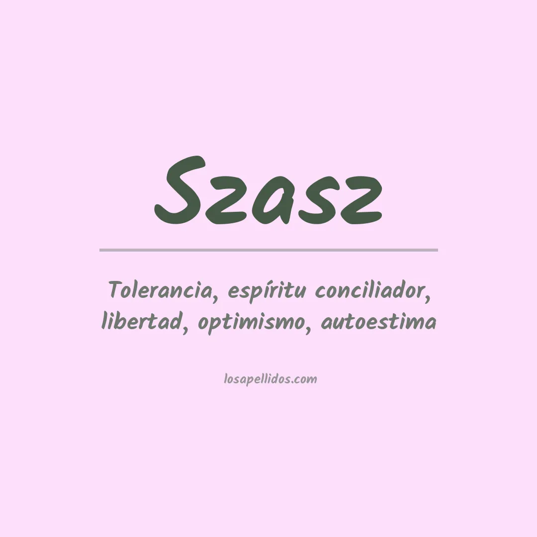 Apellido Szasz