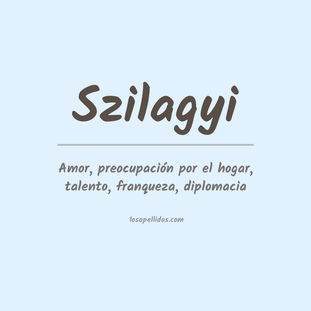Apellido Szilagyi