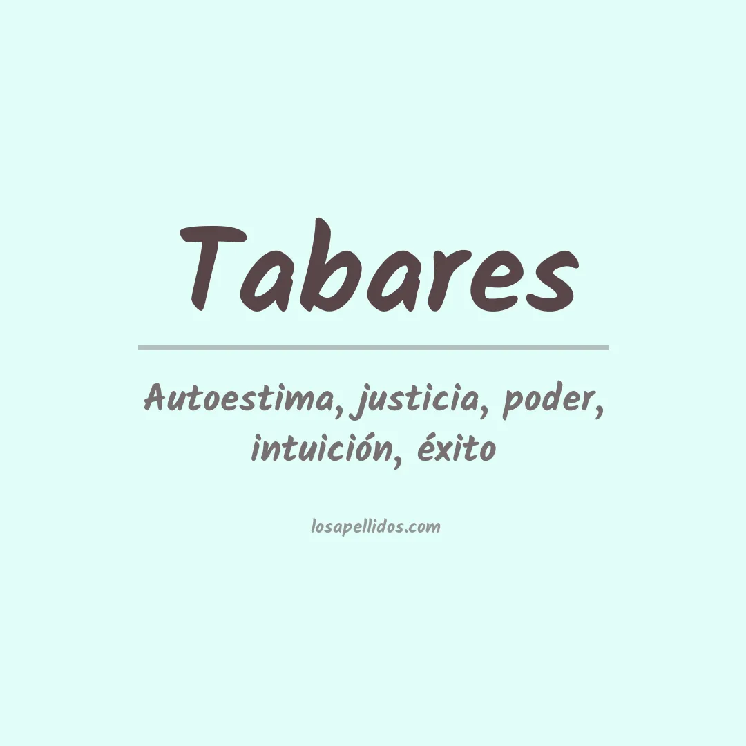Apellido Tabares