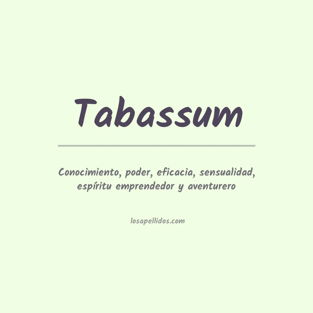 Apellido Tabassum