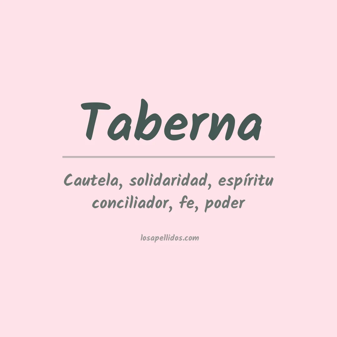 Apellido Taberna