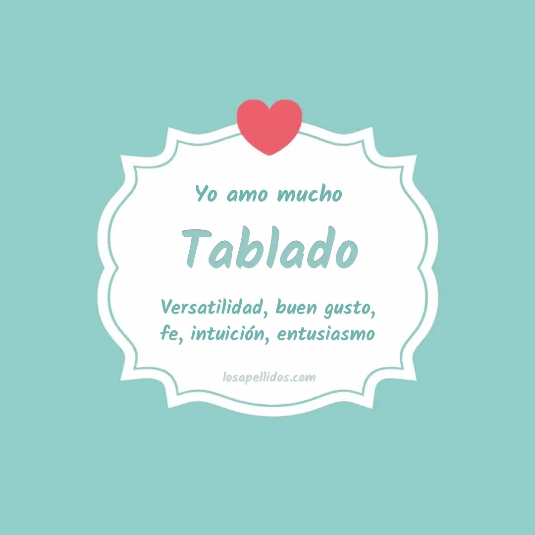 Yo amo mucho Tablado