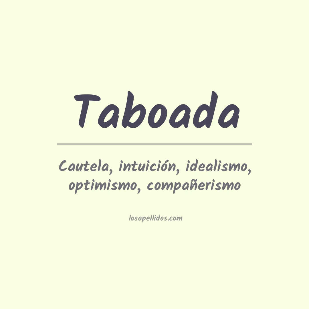 Apellido Taboada
