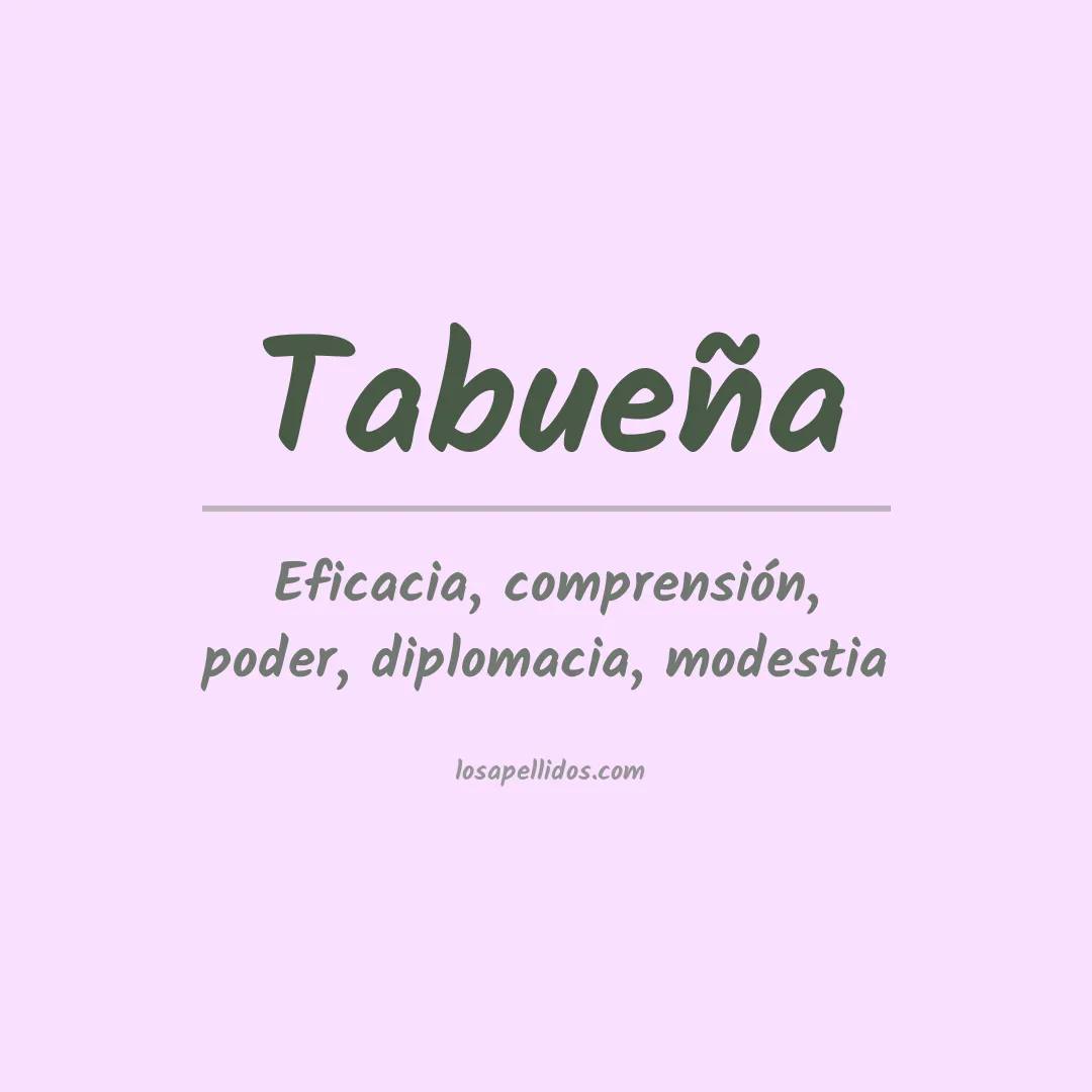 Apellido Tabueña