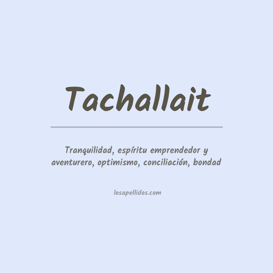Apellido Tachallait