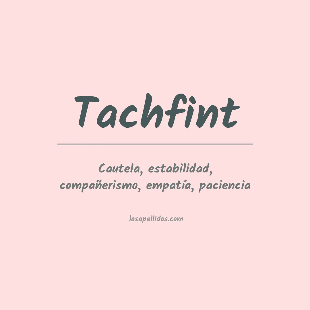 Apellido Tachfint