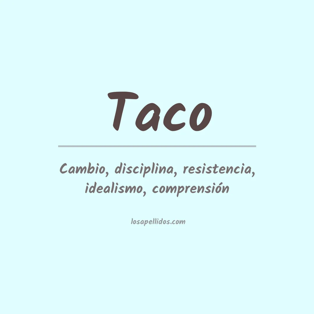 Apellido Taco