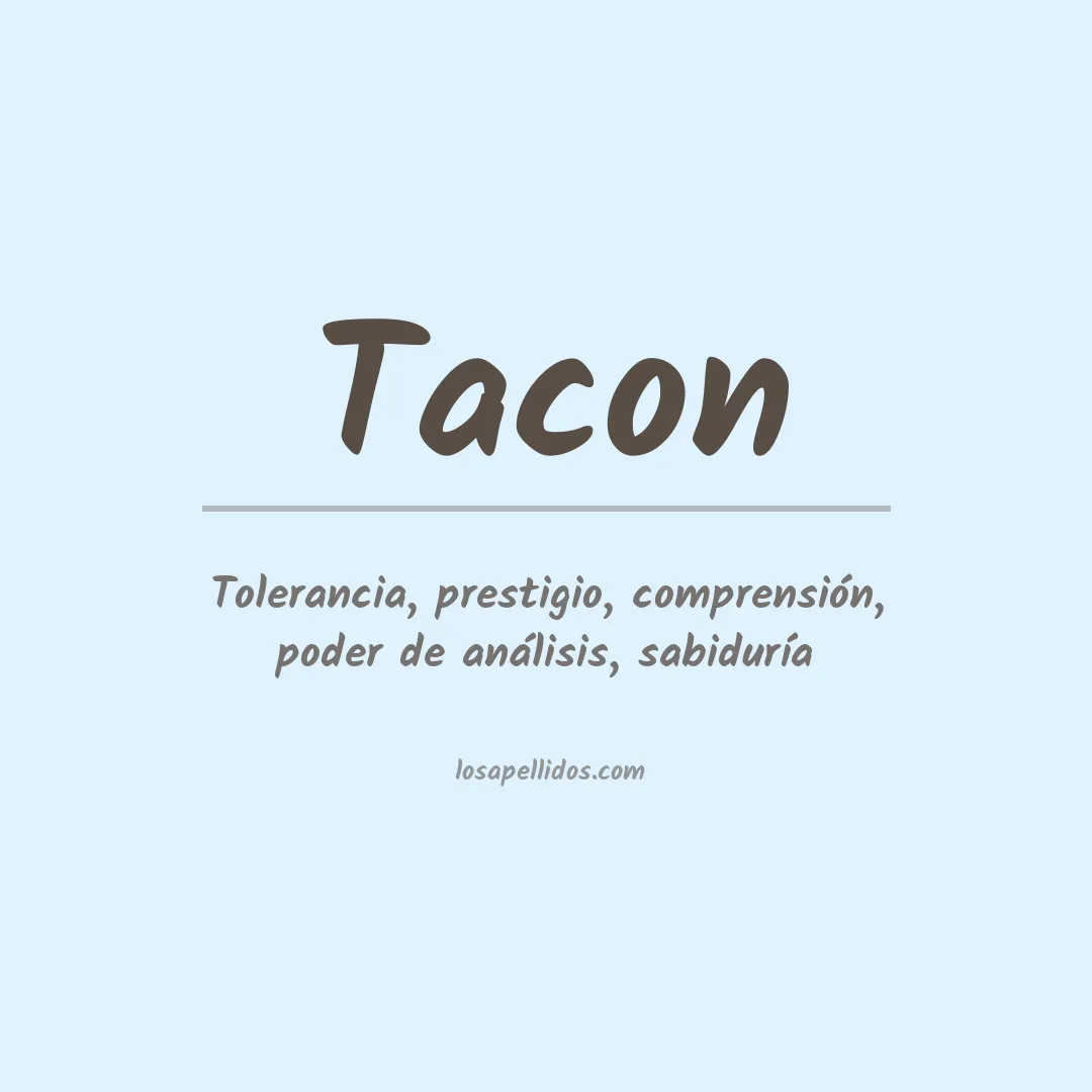 Apellido Tacon
