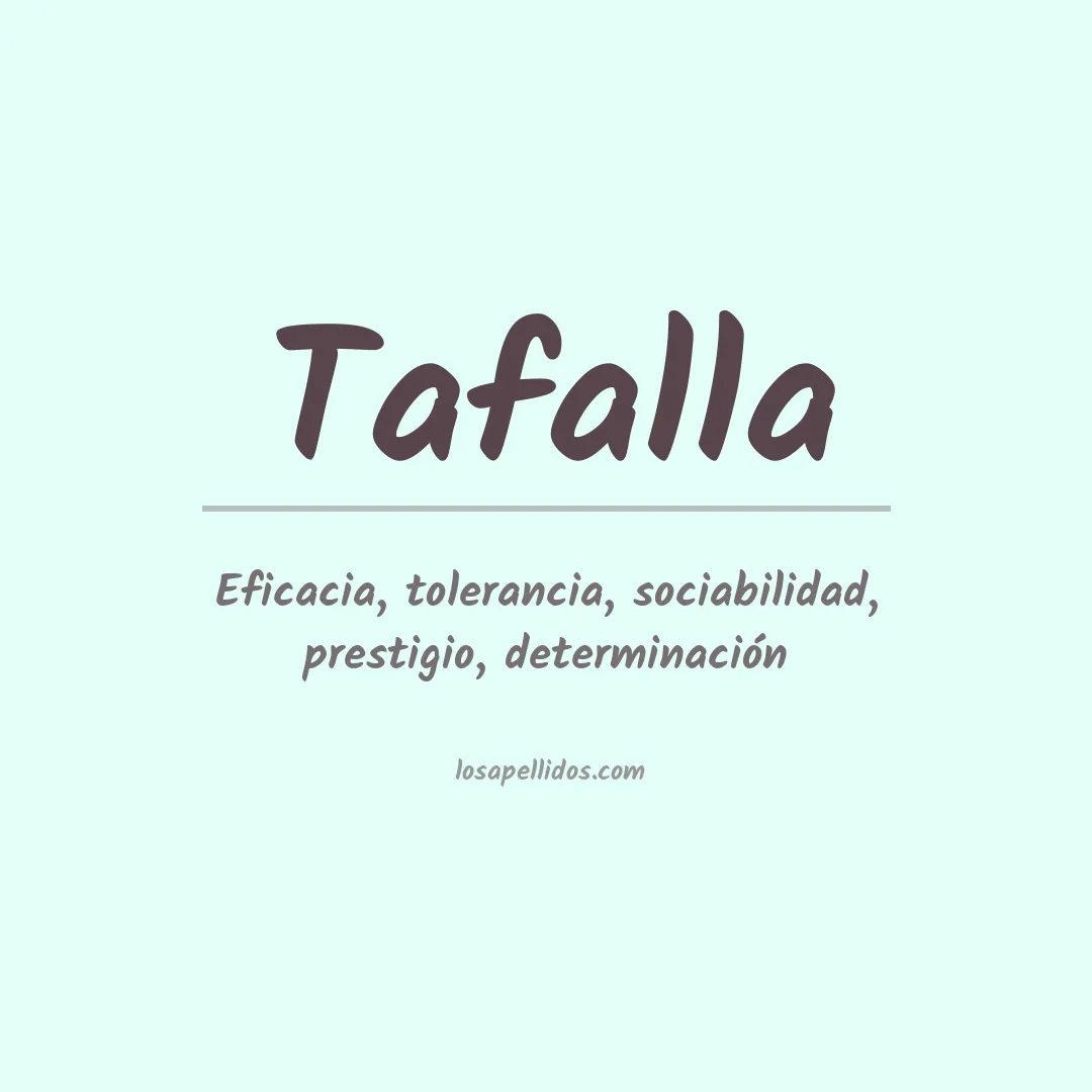 Apellido Tafalla