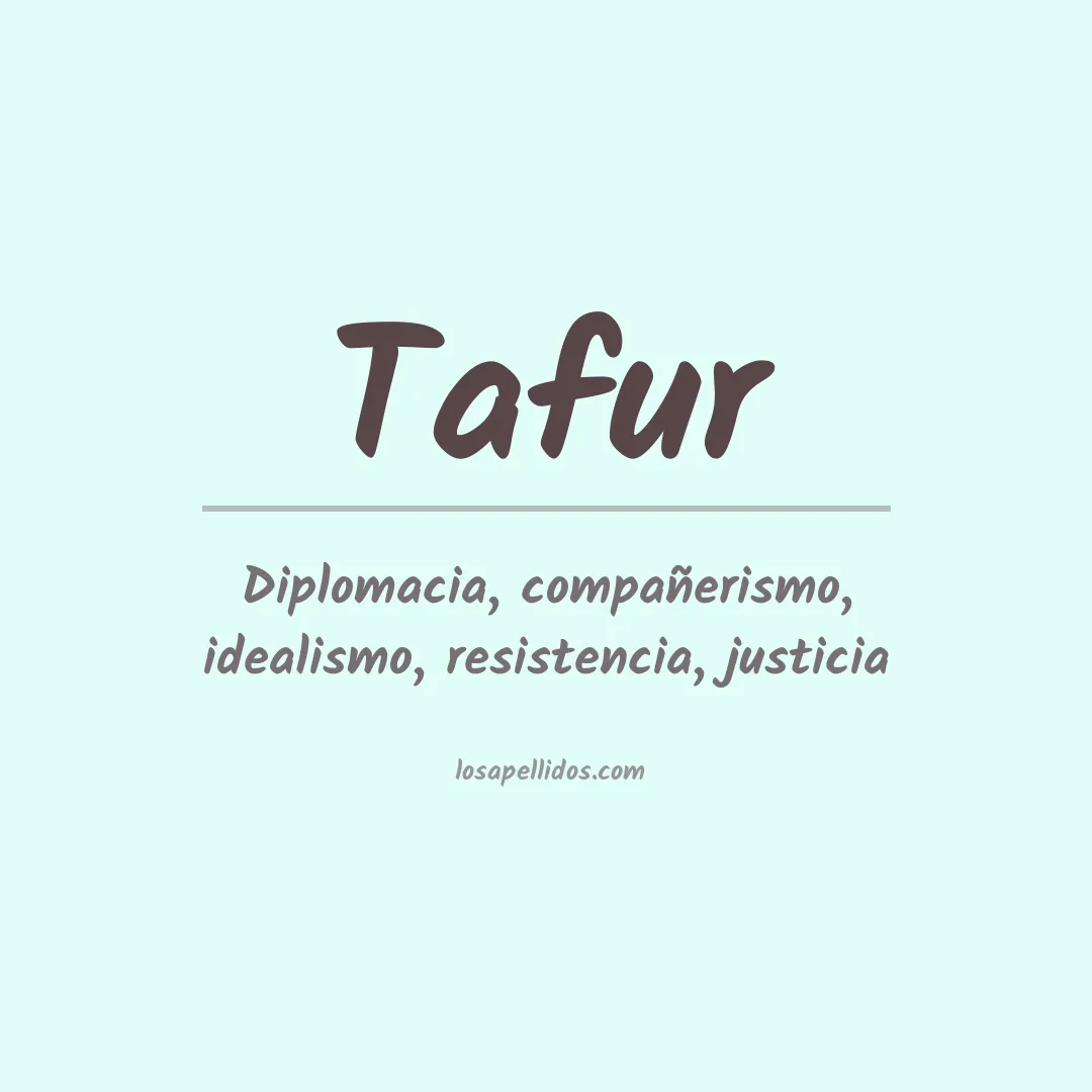 Apellido Tafur