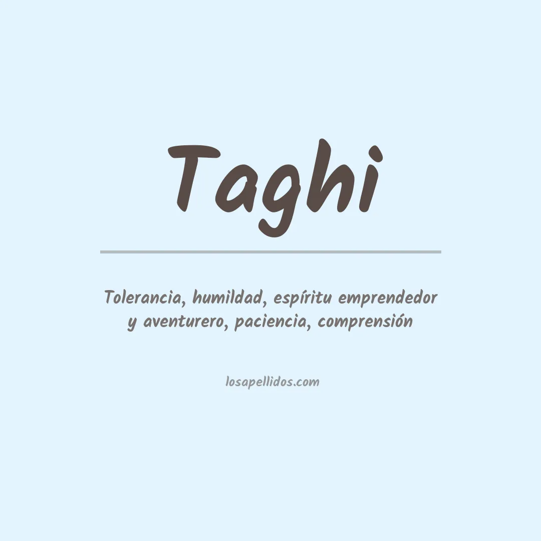 Apellido Taghi