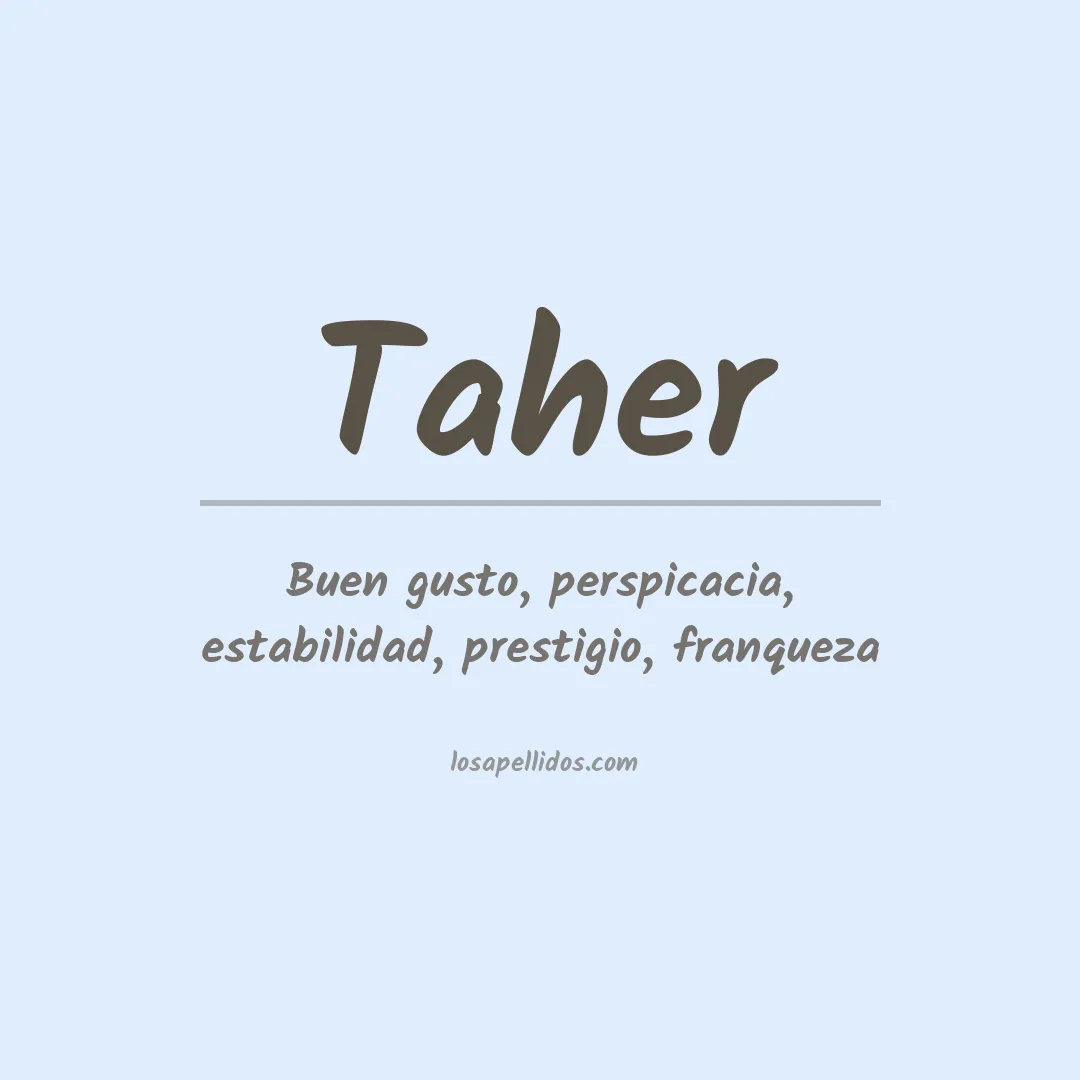 Apellido Taher