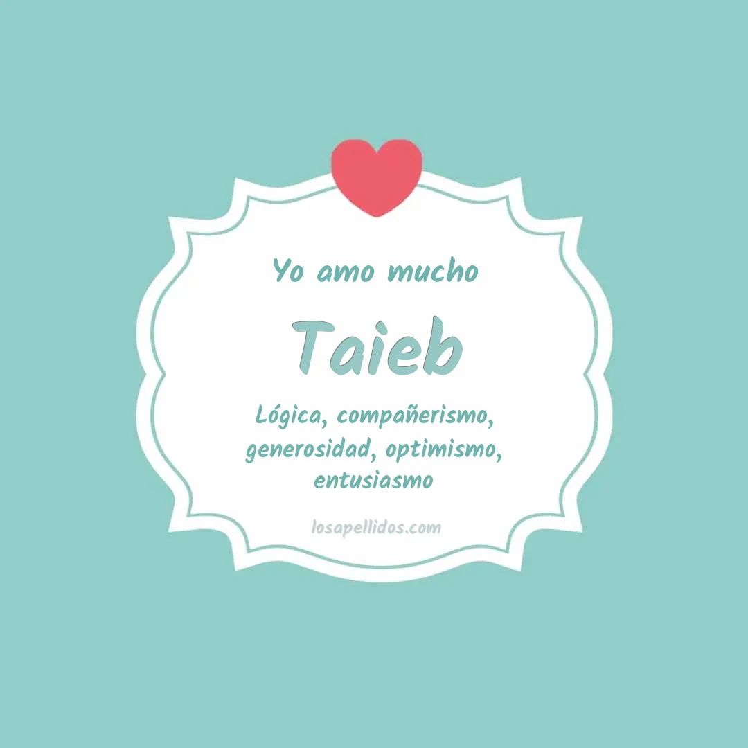 Yo amo mucho Taieb