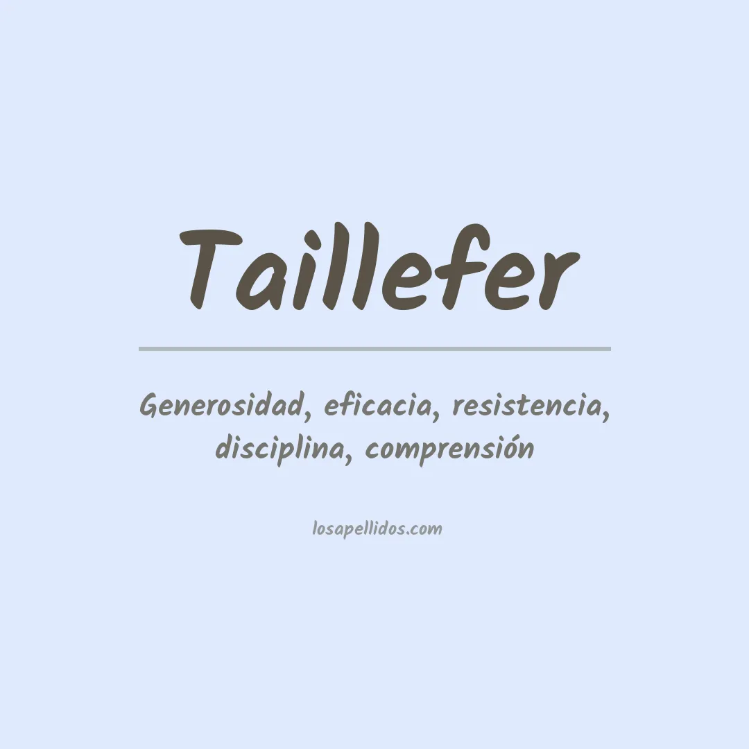 Apellido Taillefer