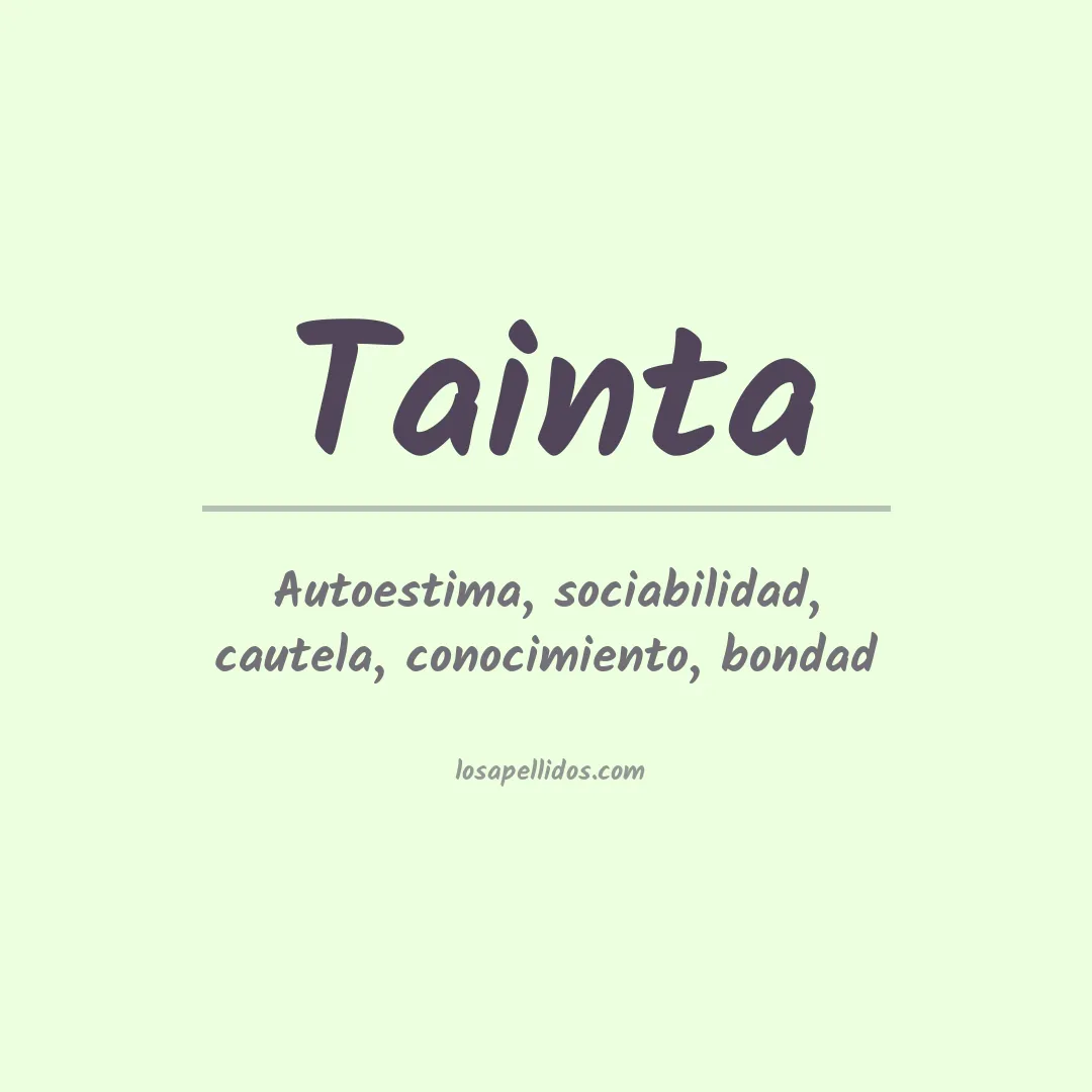 Apellido Tainta
