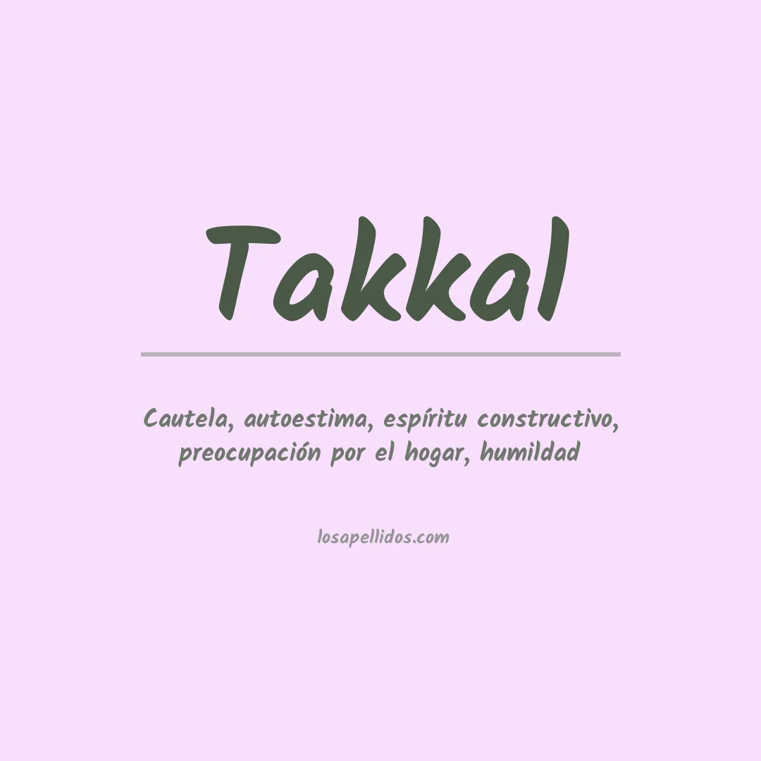 Apellido Takkal