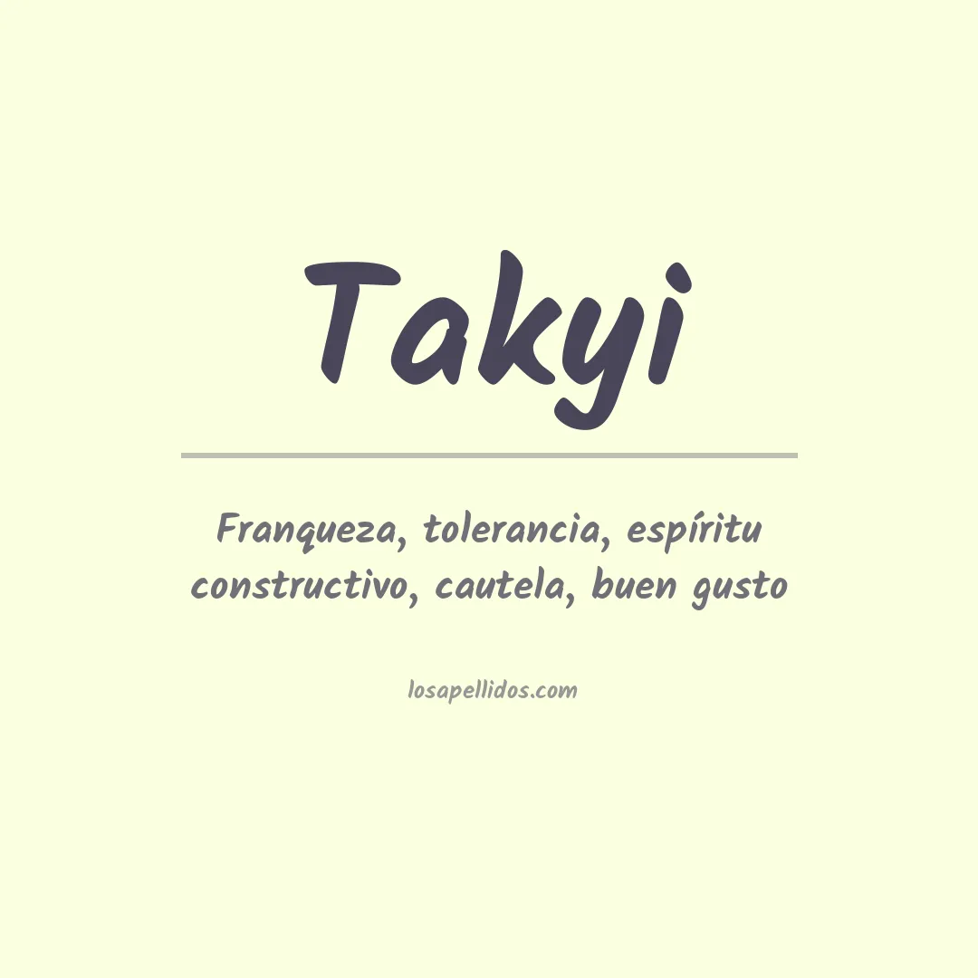 Apellido Takyi