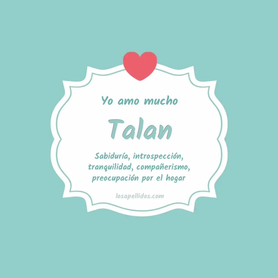 Yo amo mucho Talan