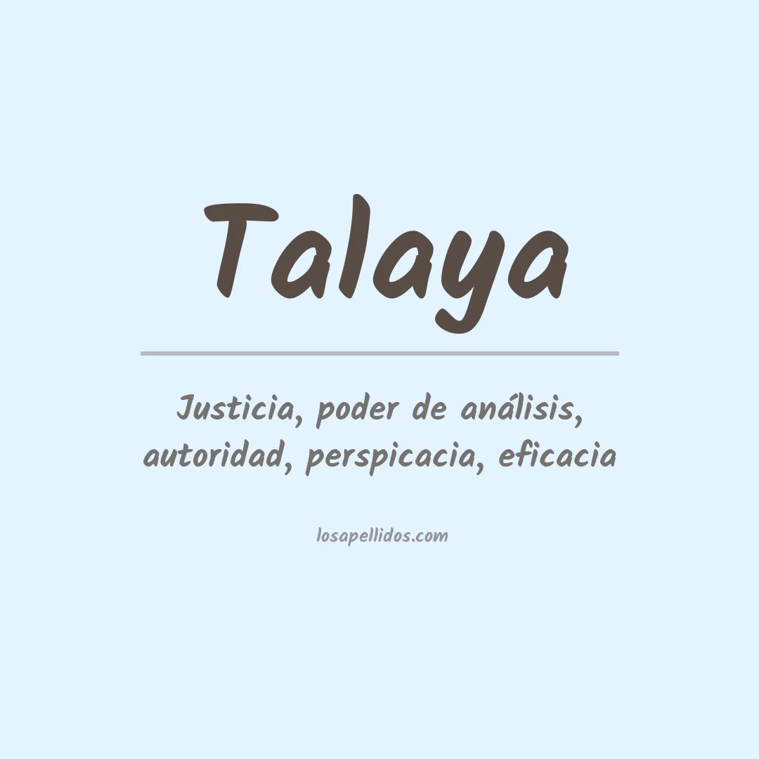 Apellido Talaya