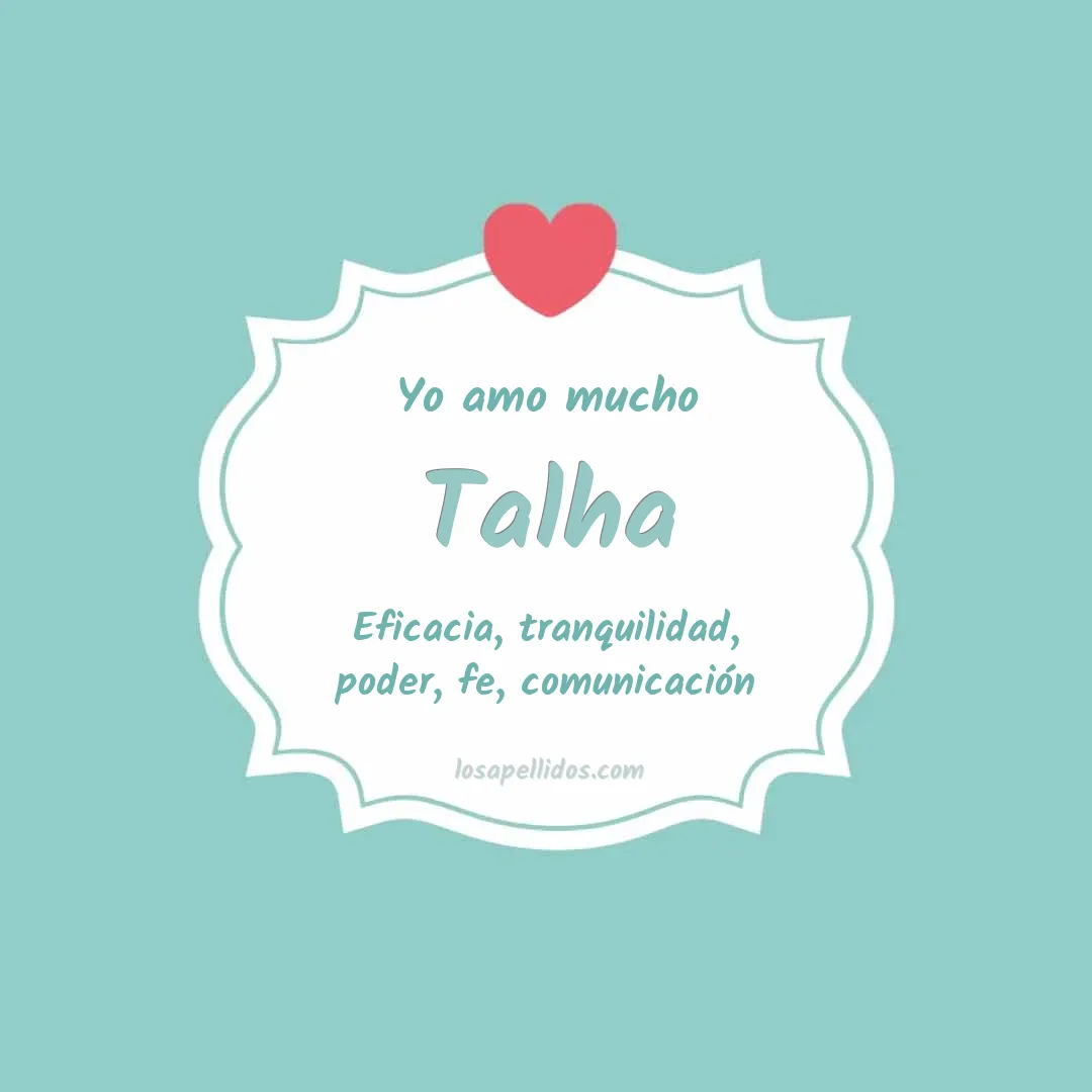 Yo amo mucho Talha