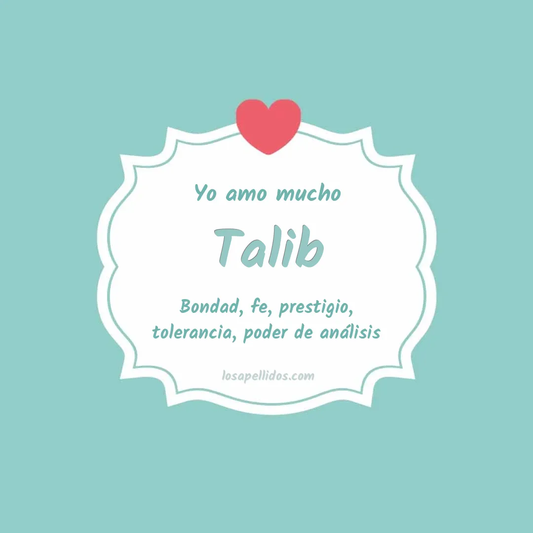 Yo amo mucho Talib