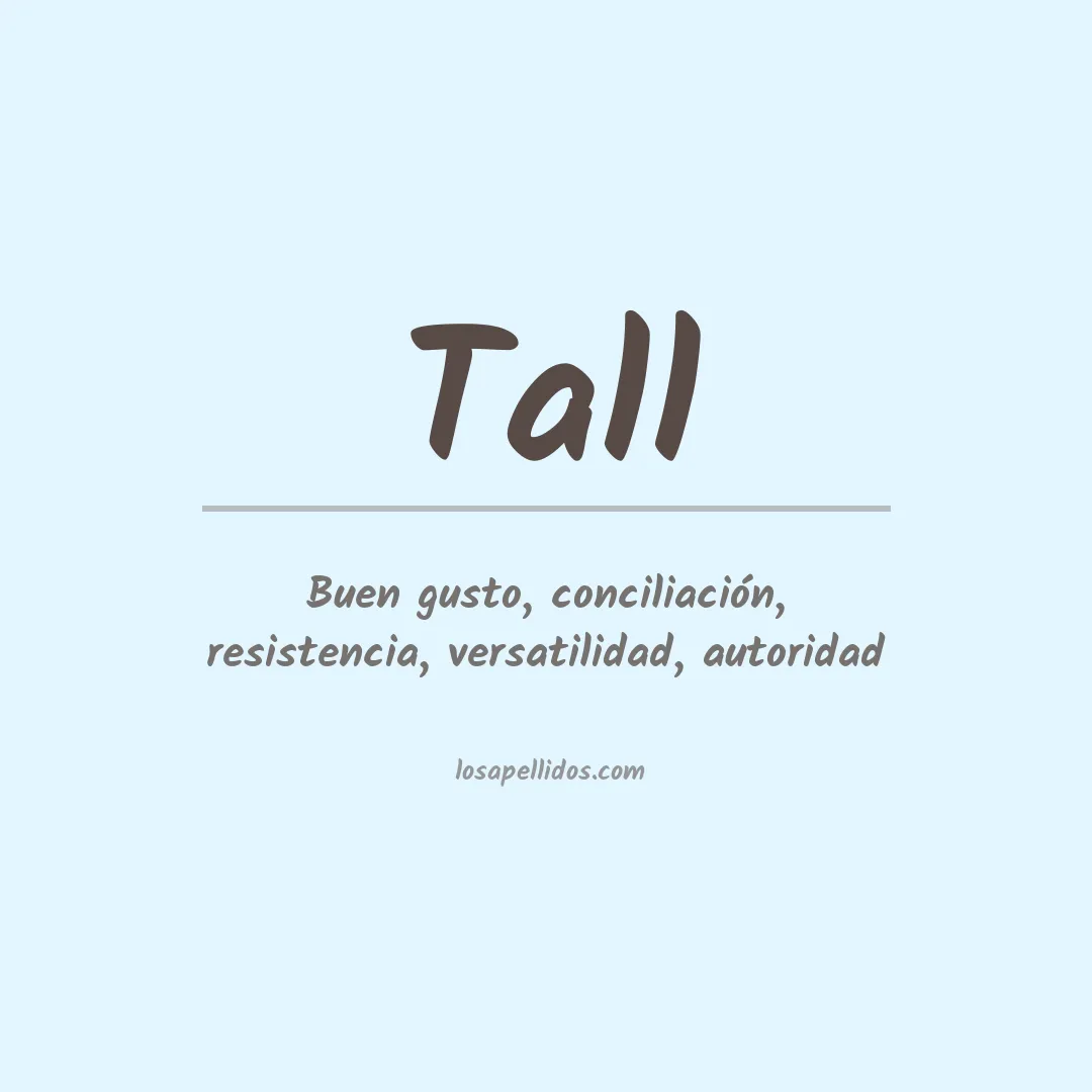 Apellido Tall