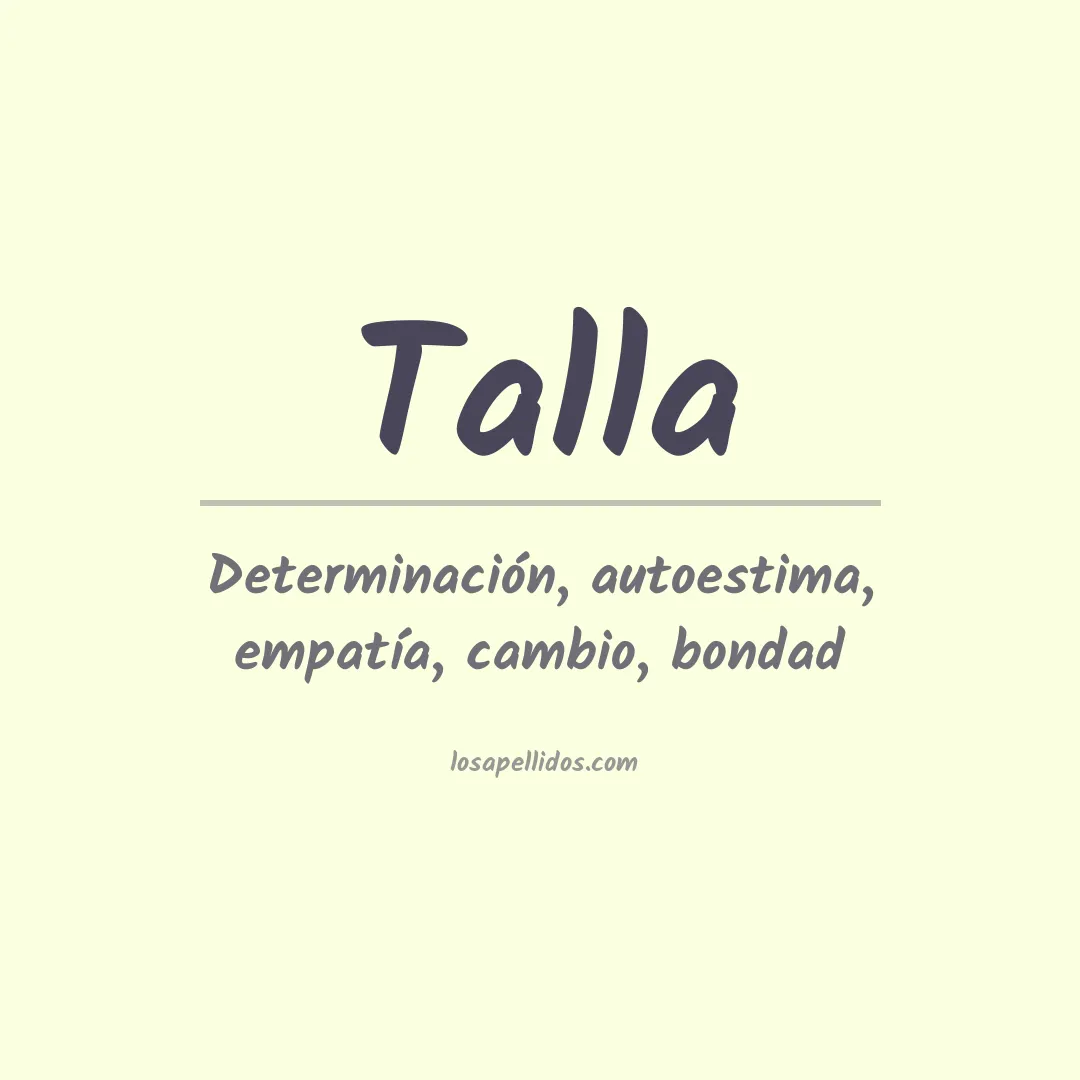 Apellido Talla